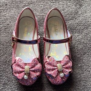 Walofou size 11 fancy sparkly dress shoes.